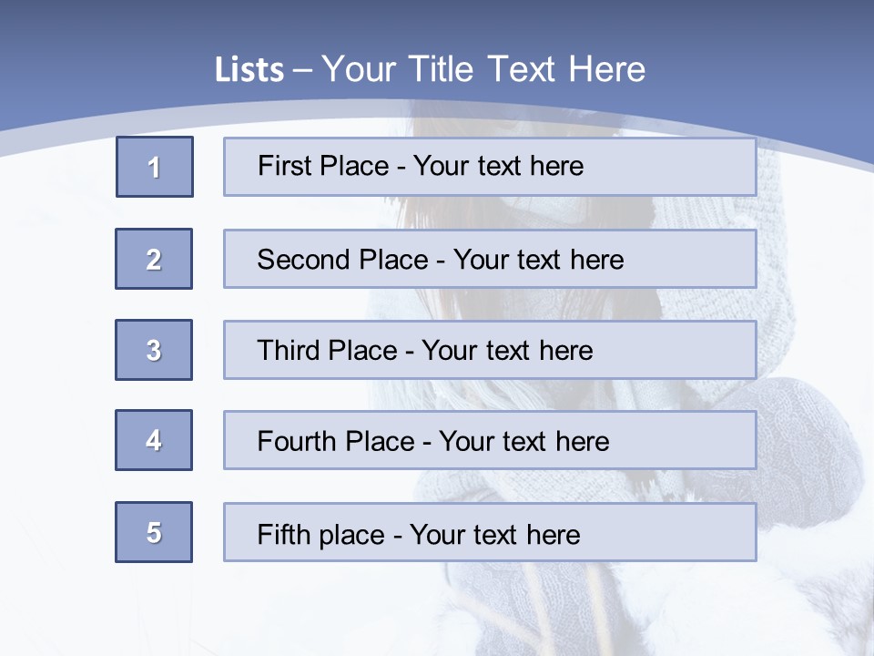 Frost Season Snowfall PowerPoint Template