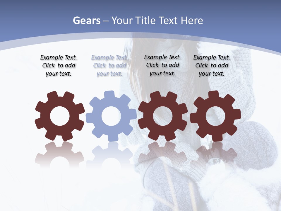 Frost Season Snowfall PowerPoint Template