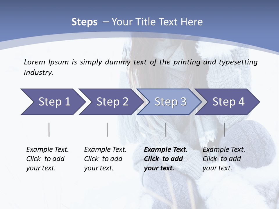 Frost Season Snowfall PowerPoint Template