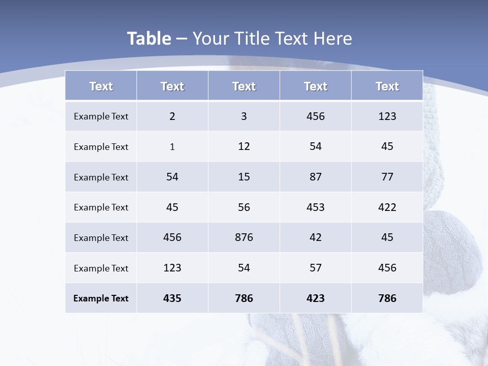 Frost Season Snowfall PowerPoint Template