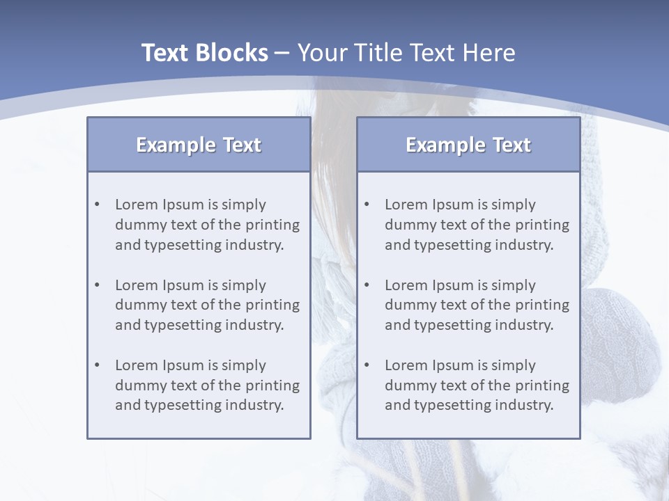 Frost Season Snowfall PowerPoint Template
