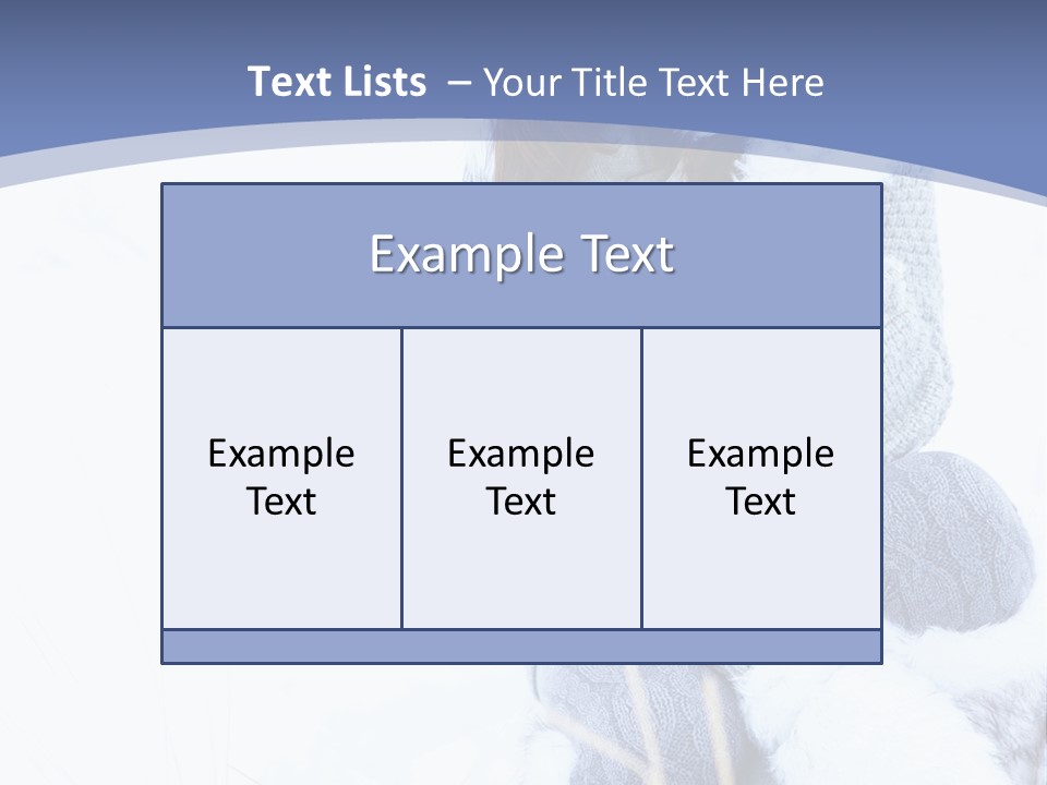 Frost Season Snowfall PowerPoint Template