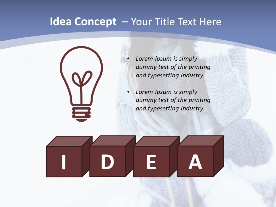 Frost Season Snowfall PowerPoint Template