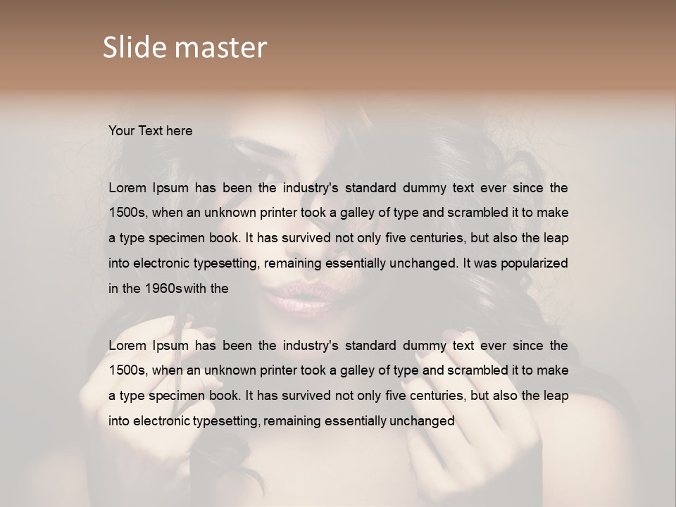 Luxury Model Elegant PowerPoint Template