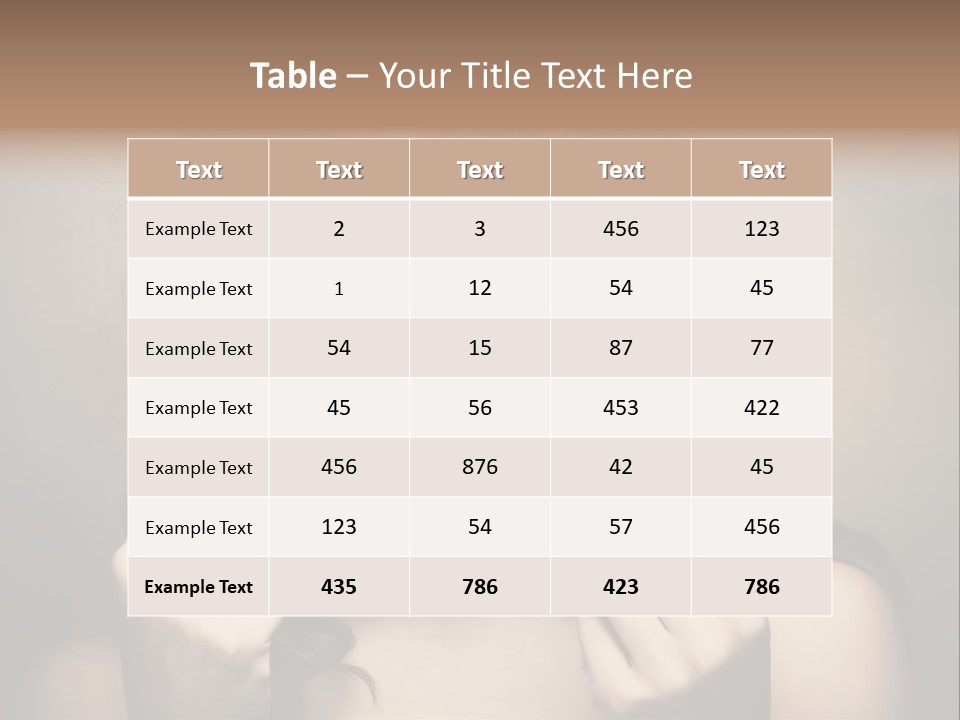Luxury Model Elegant PowerPoint Template