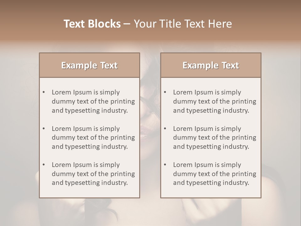 Luxury Model Elegant PowerPoint Template