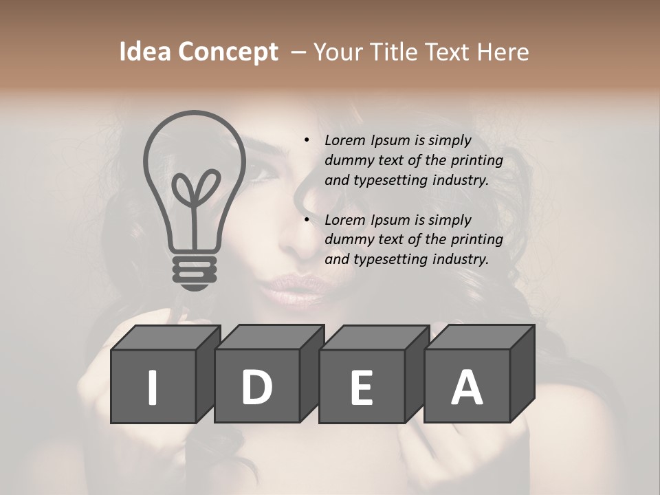 Luxury Model Elegant PowerPoint Template