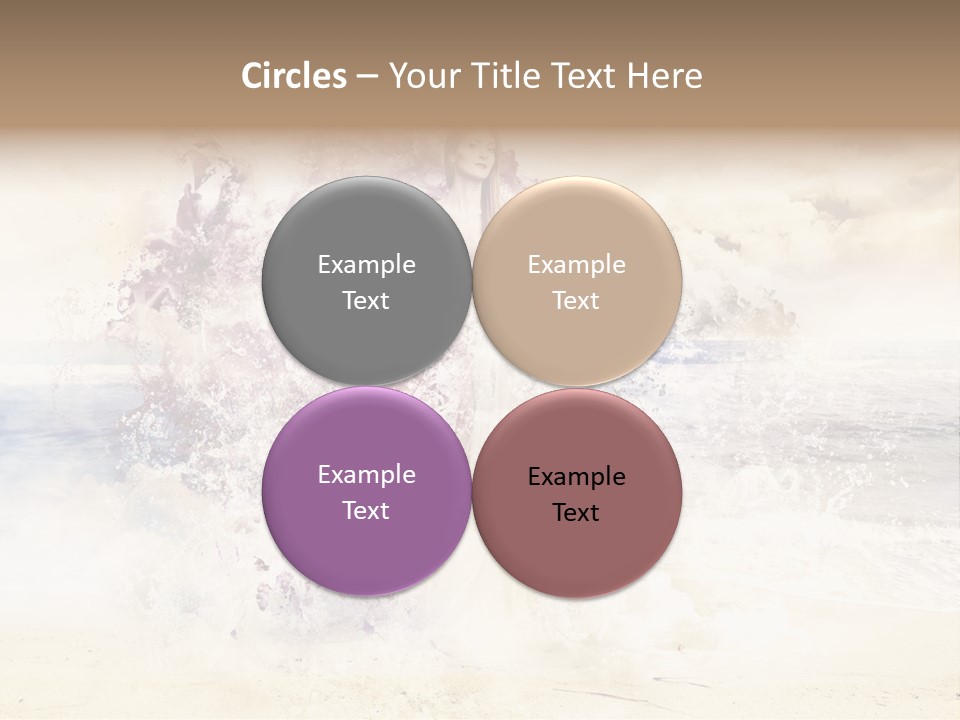 Sea Girl Flower PowerPoint Template