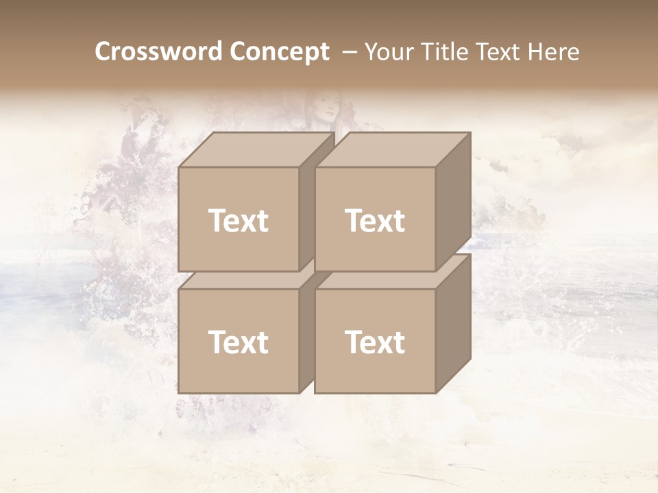 Sea Girl Flower PowerPoint Template