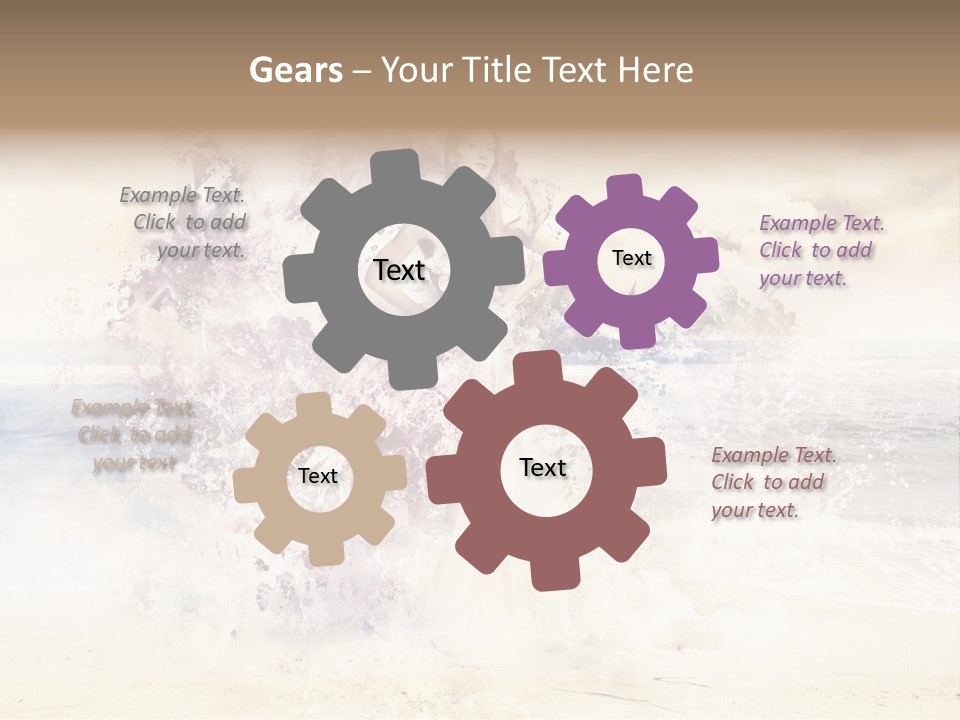 Sea Girl Flower PowerPoint Template