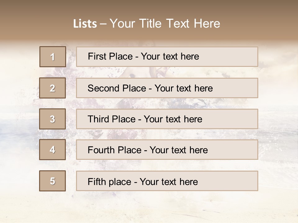 Sea Girl Flower PowerPoint Template