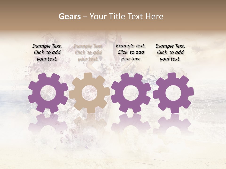 Sea Girl Flower PowerPoint Template