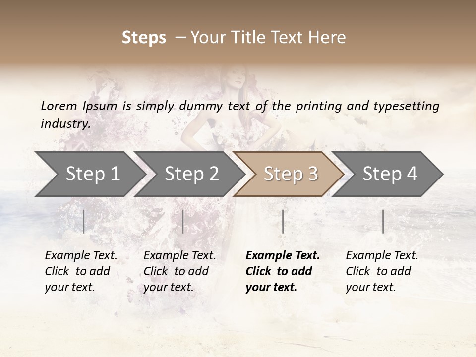 Sea Girl Flower PowerPoint Template