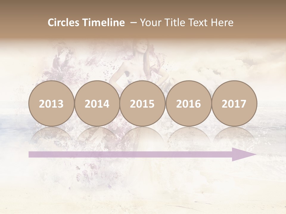 Sea Girl Flower PowerPoint Template