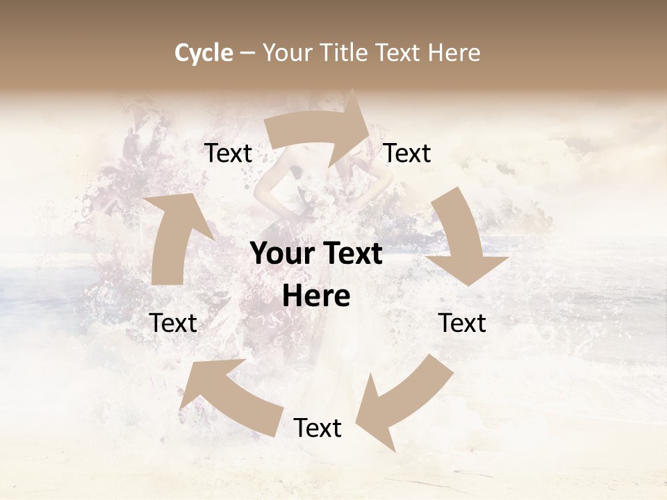 Sea Girl Flower PowerPoint Template