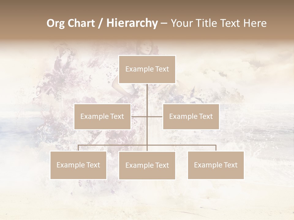 Sea Girl Flower PowerPoint Template