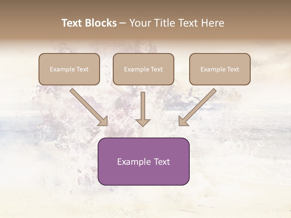 Sea Girl Flower PowerPoint Template