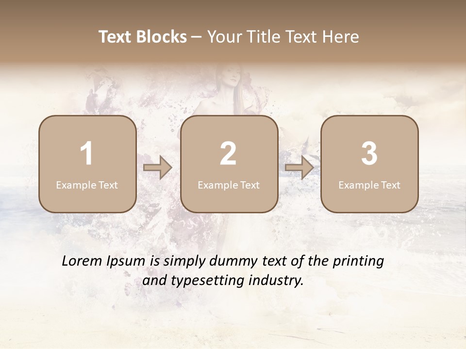 Sea Girl Flower PowerPoint Template