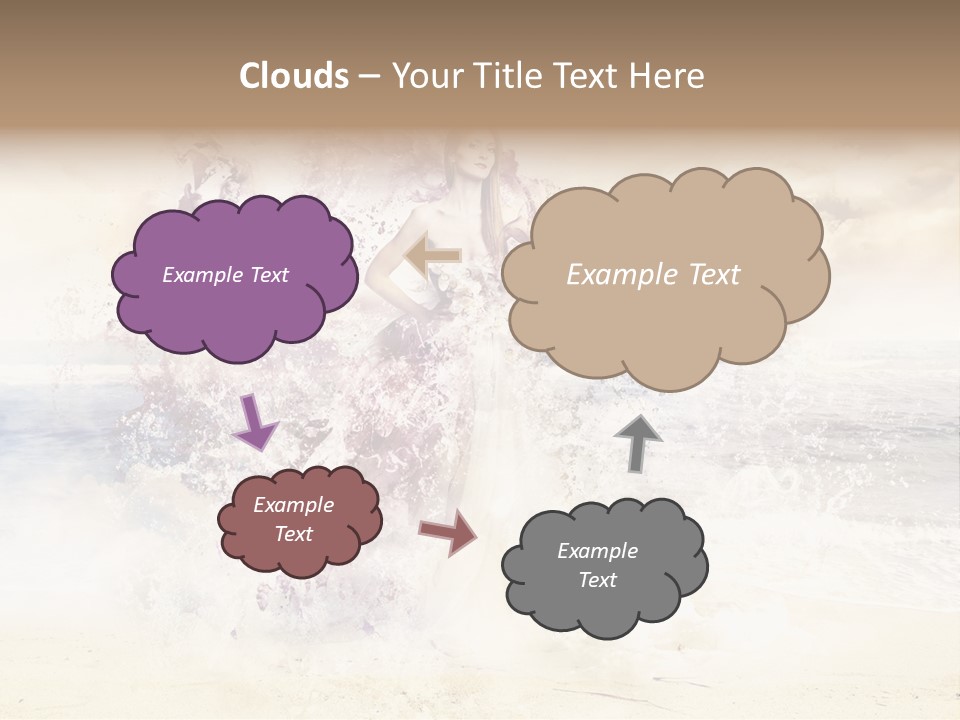 Sea Girl Flower PowerPoint Template