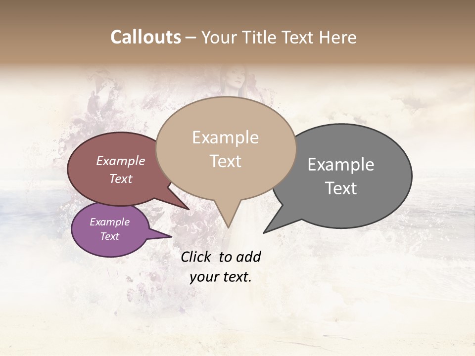 Sea Girl Flower PowerPoint Template