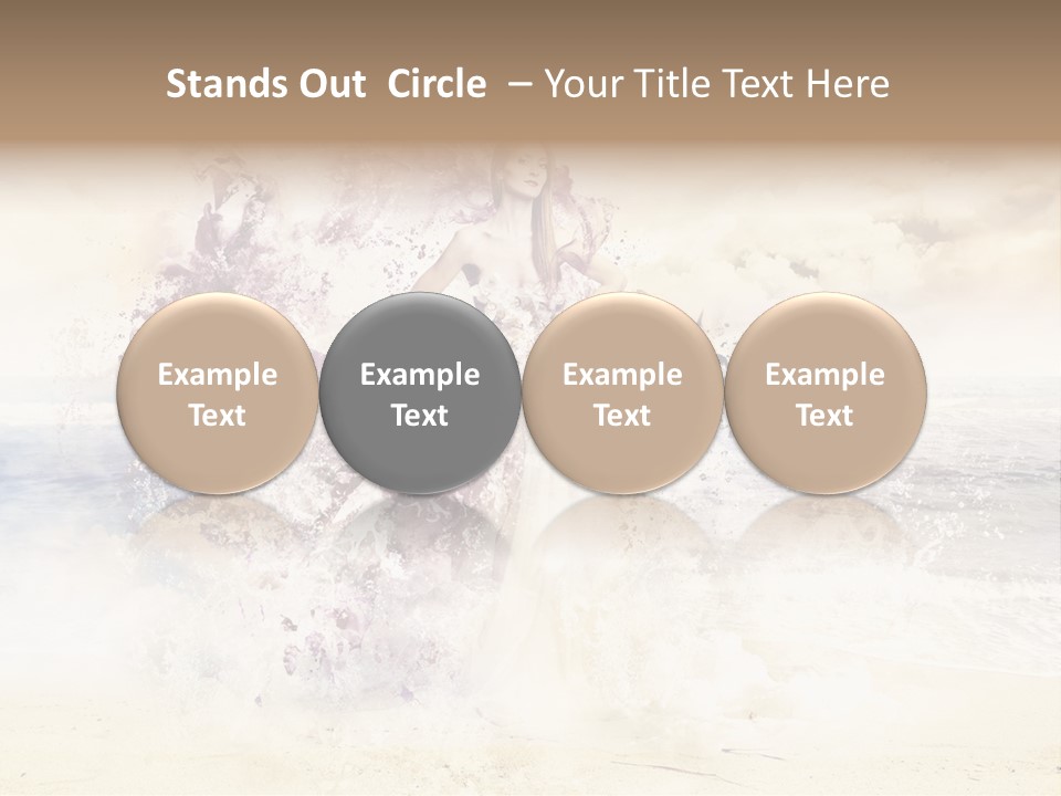 Sea Girl Flower PowerPoint Template