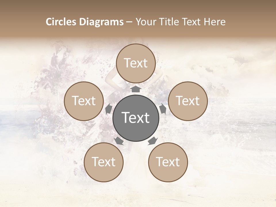 Sea Girl Flower PowerPoint Template