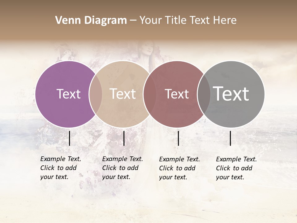 Sea Girl Flower PowerPoint Template