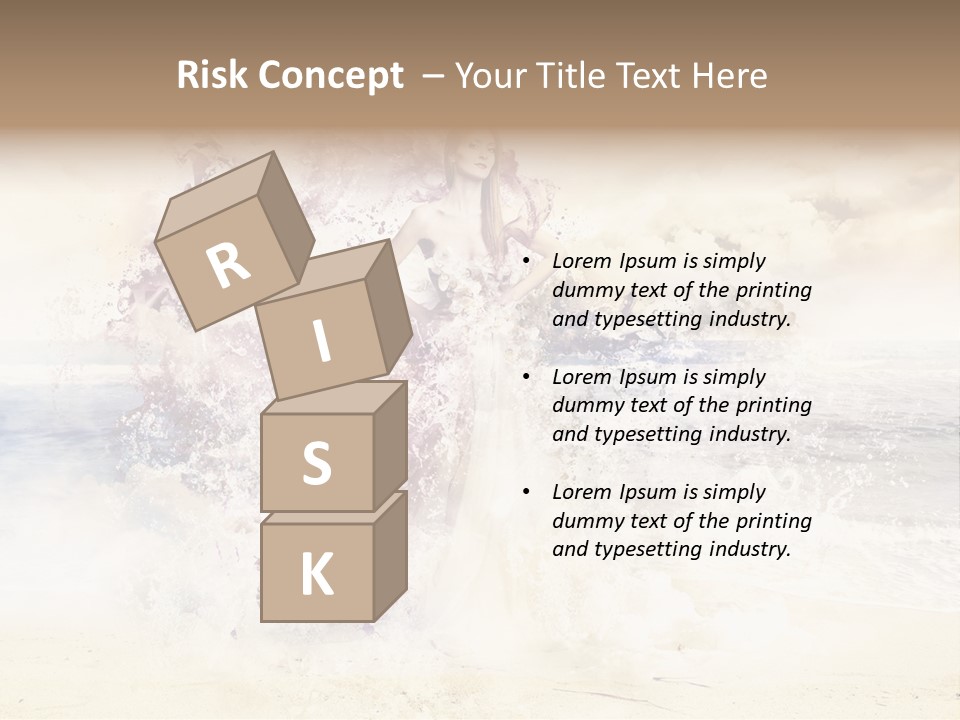 Sea Girl Flower PowerPoint Template