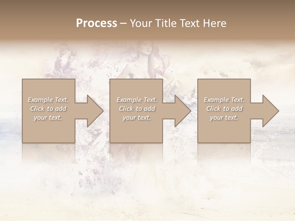 Sea Girl Flower PowerPoint Template