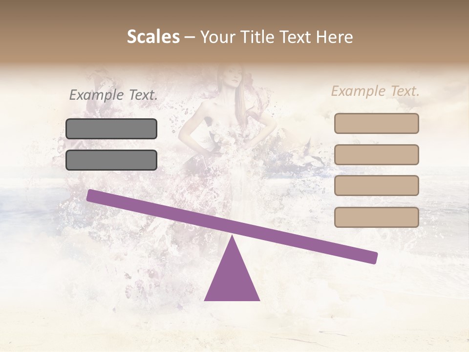 Sea Girl Flower PowerPoint Template