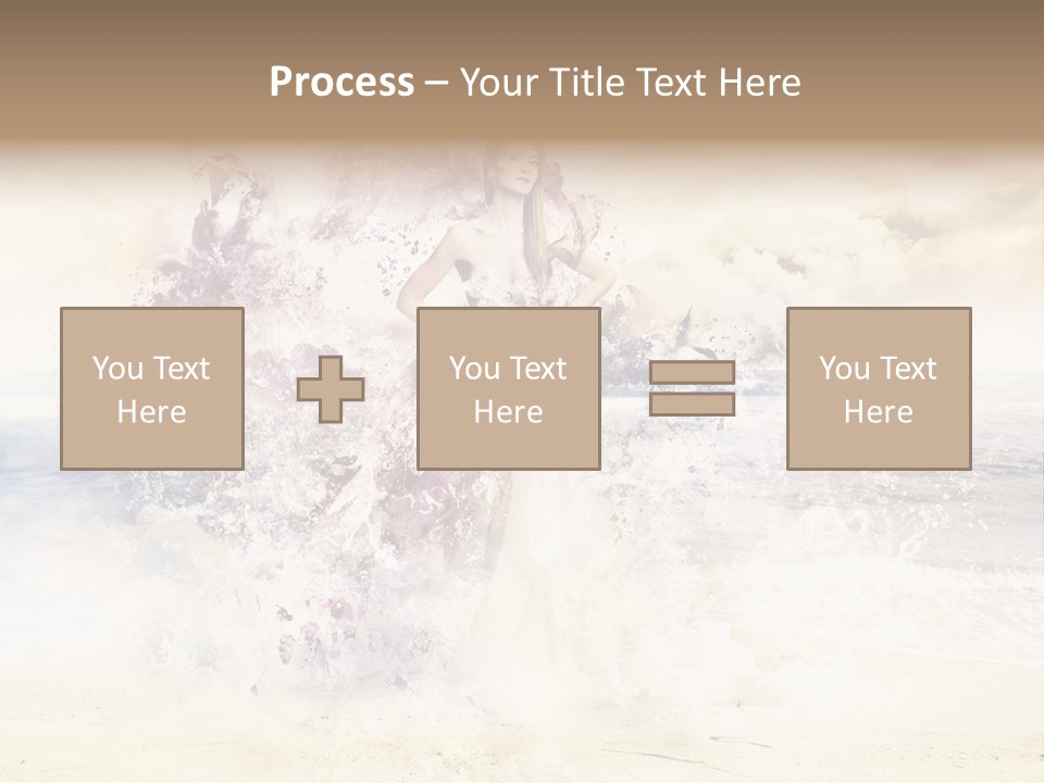 Sea Girl Flower PowerPoint Template