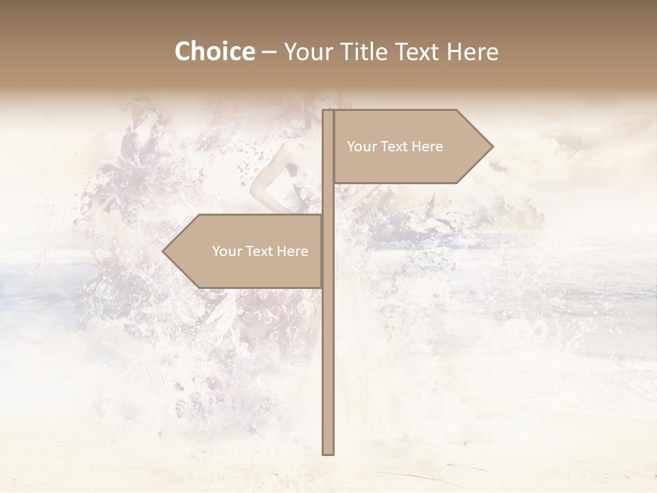 Sea Girl Flower PowerPoint Template