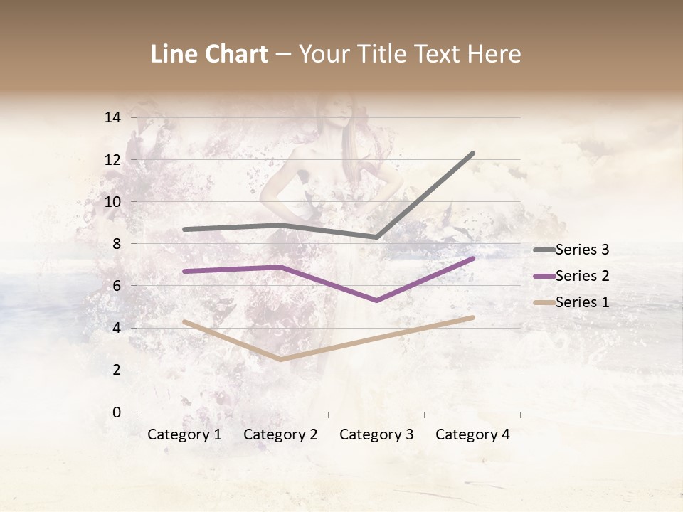 Sea Girl Flower PowerPoint Template