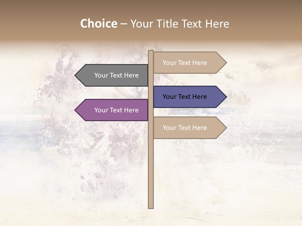 Sea Girl Flower PowerPoint Template