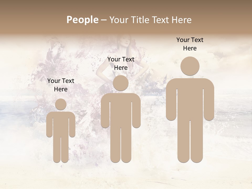 Sea Girl Flower PowerPoint Template