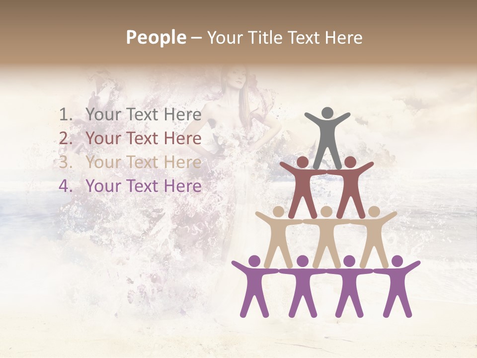 Sea Girl Flower PowerPoint Template