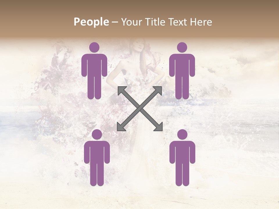 Sea Girl Flower PowerPoint Template