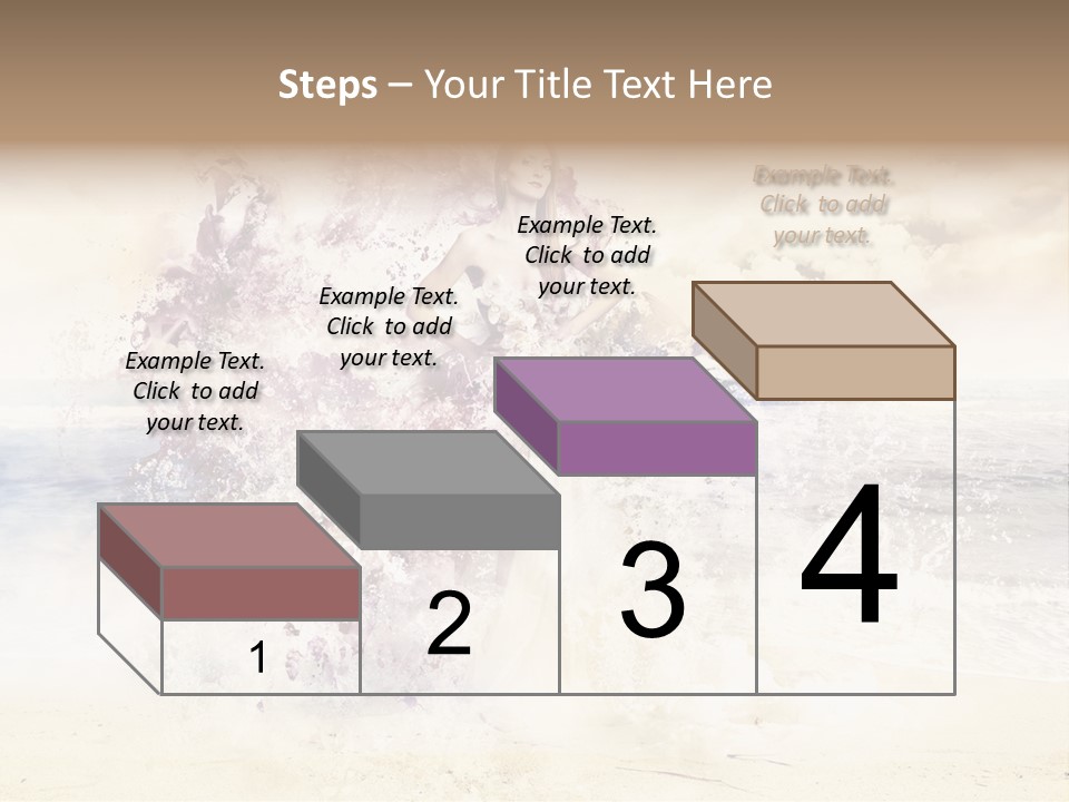 Sea Girl Flower PowerPoint Template