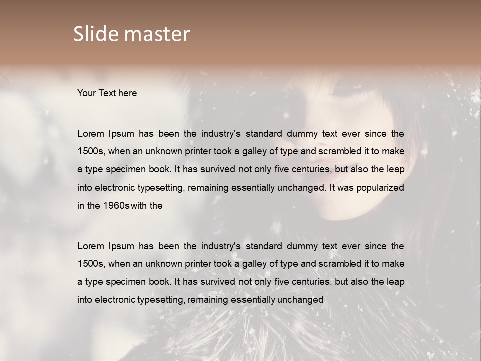 Fresh Seasonal Visage PowerPoint Template