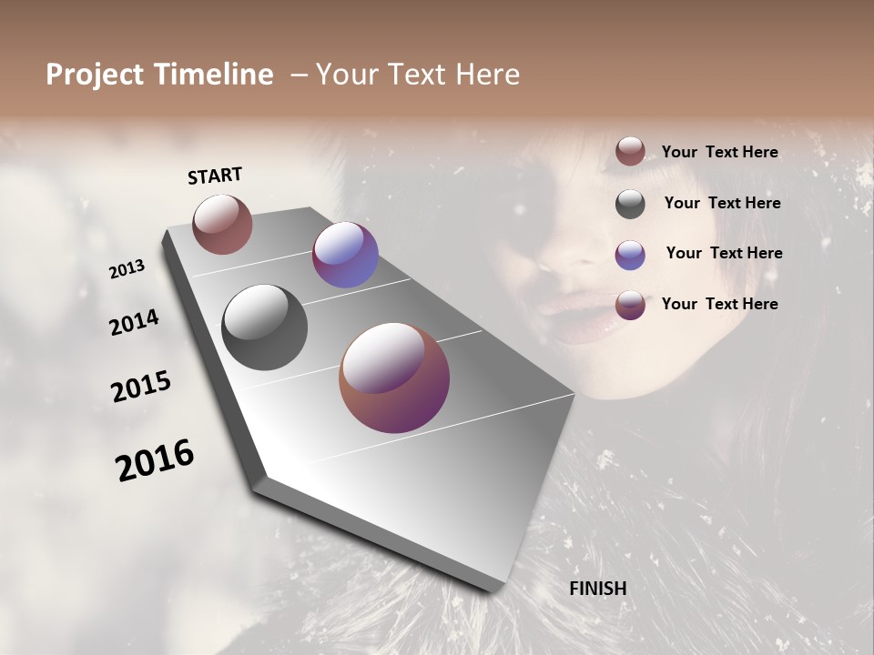 Fresh Seasonal Visage PowerPoint Template