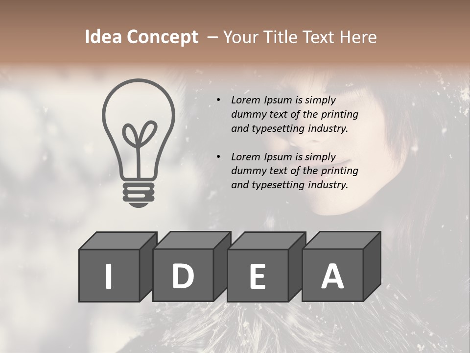 Fresh Seasonal Visage PowerPoint Template