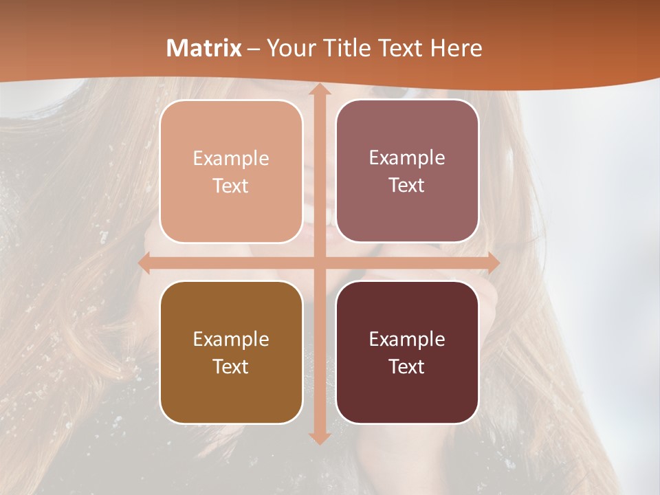 Caucasian Weather Snow PowerPoint Template