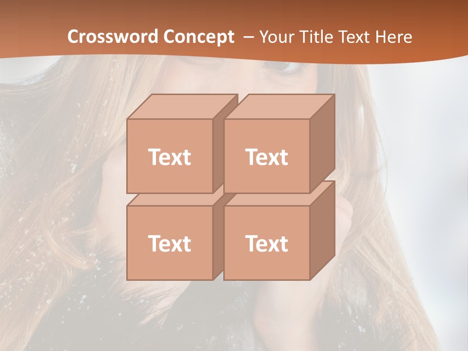 Caucasian Weather Snow PowerPoint Template