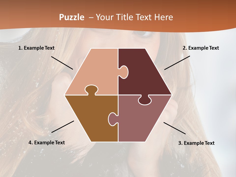 Caucasian Weather Snow PowerPoint Template