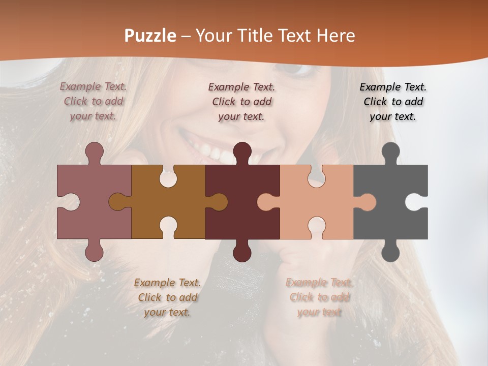 Caucasian Weather Snow PowerPoint Template