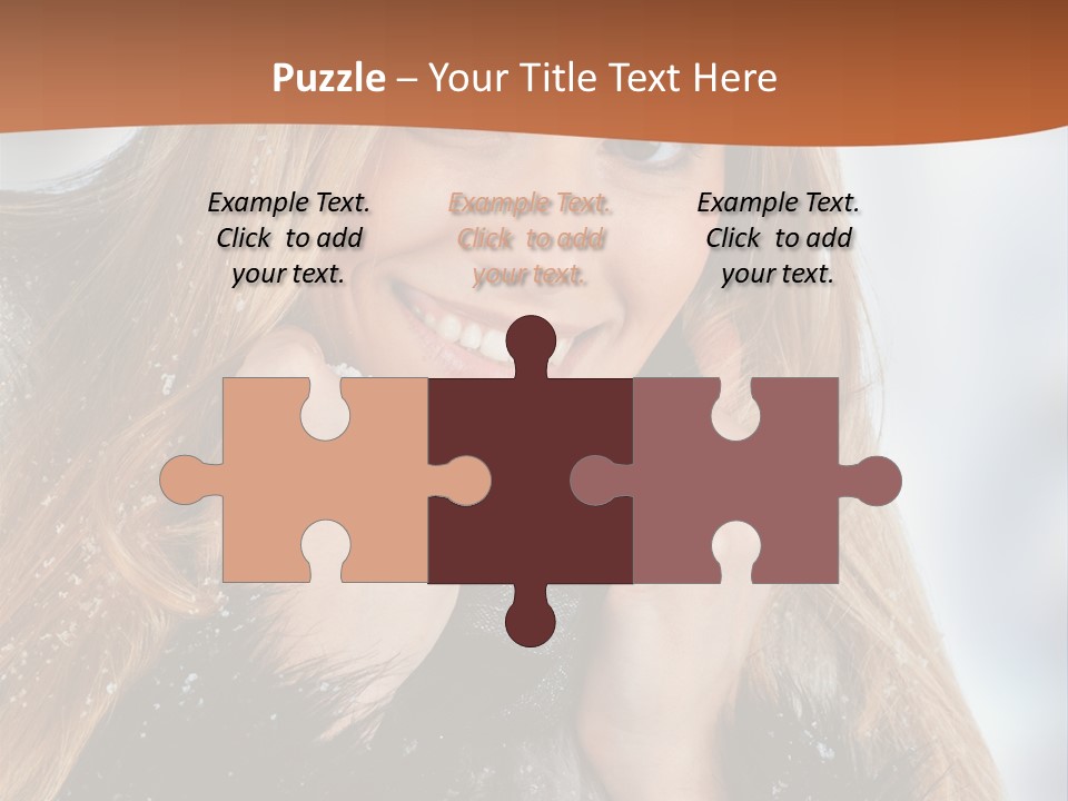 Caucasian Weather Snow PowerPoint Template