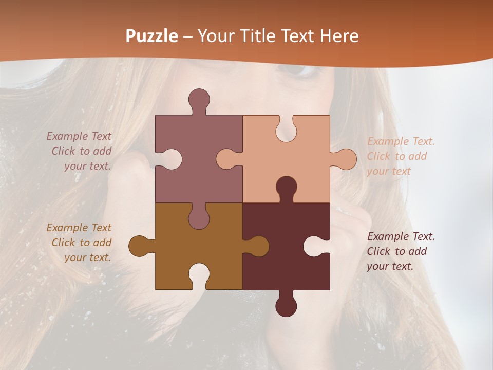 Caucasian Weather Snow PowerPoint Template