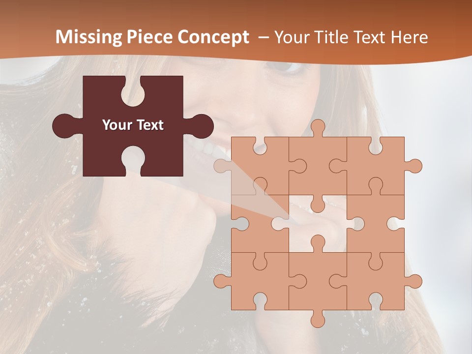 Caucasian Weather Snow PowerPoint Template