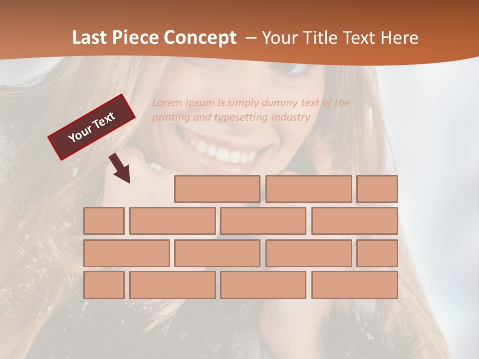 Caucasian Weather Snow PowerPoint Template