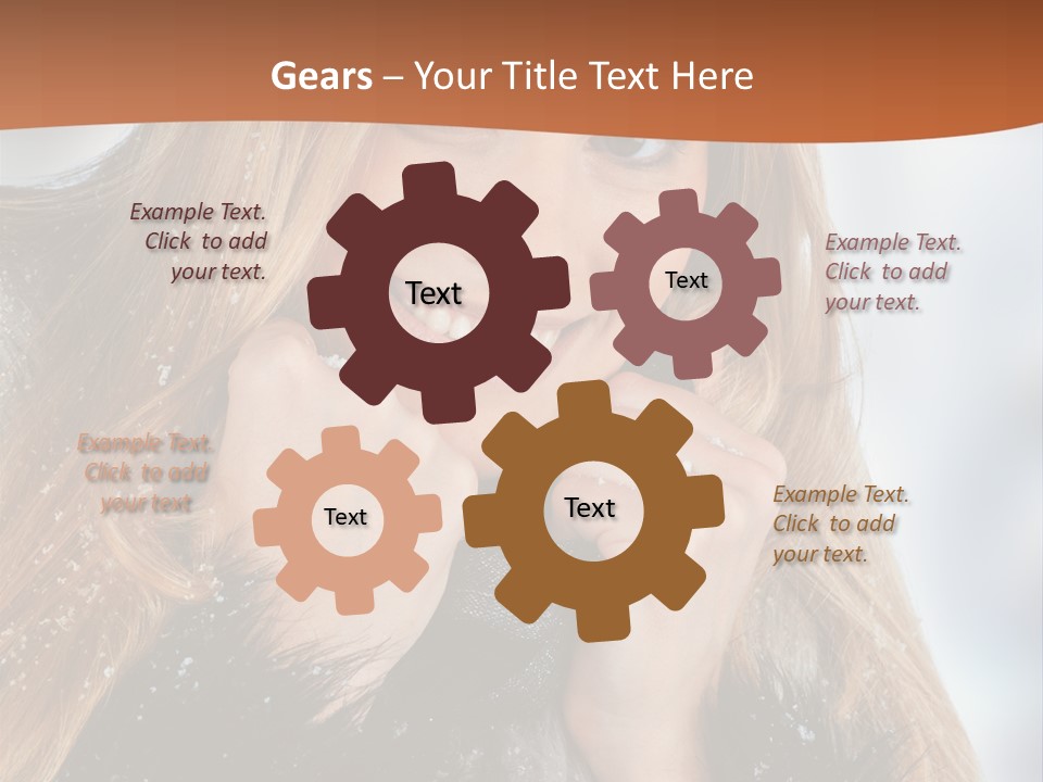 Caucasian Weather Snow PowerPoint Template